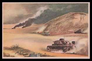 Tank Armored Forces Panzerwaffe Third Reich Nazi Propaganda Postcard