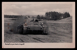 Tank Armored Forces Panzerwaffe Third Reich Nazi Propaganda Postcard