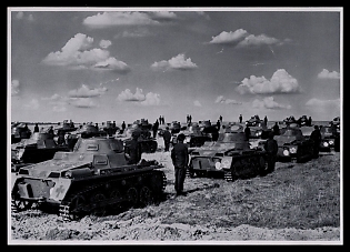 Tank Armored Forces Panzerwaffe Third Reich Nazi Propaganda Postcard