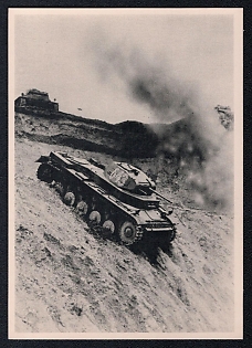 Tank Armored Forces Panzerwaffe Third Reich Nazi Propaganda Postcard