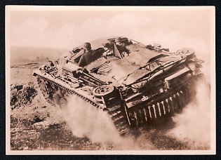 Armored Vechicles Army Military Third Reich Nazi Propaganda Postcard
