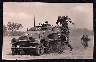 Armored Vechicles Army Military Third Reich Nazi Propaganda Postcard