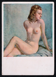 Nude Art Third Reich Nazi Propaganda Postcard