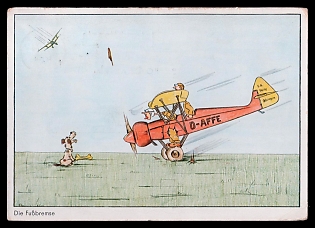 Caricature Third Reich Nazi Propaganda Postcard