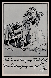 Caricature Third Reich Nazi Propaganda Postcard