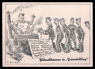 Caricature Third Reich Nazi Propaganda Postcard