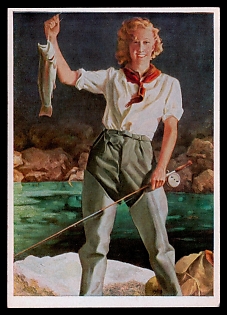 Caricature Third Reich Nazi Propaganda Postcard