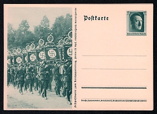 Postal Stationery Third Reich Nazi Propaganda Postcard