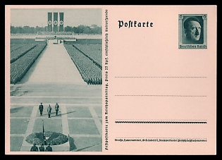 Postal Stationery Third Reich Nazi Propaganda Postcard