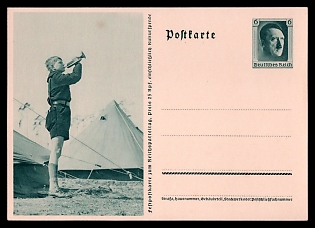 Postal Stationery Third Reich Nazi Propaganda Postcard