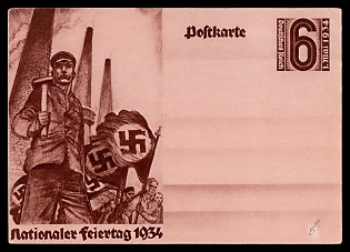 Postal Stationery Third Reich Nazi Propaganda Postcard