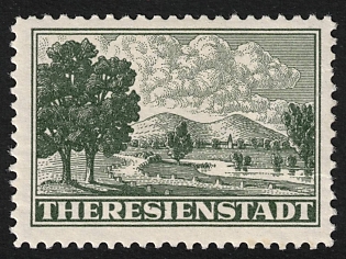 1943 Theresienstadt Ghetto, Bohemia and Moravia, Germany, Parcel Admission Stamp, Certificate