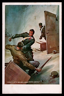 1922-1945 Fascist Italy Propaganda Postcard