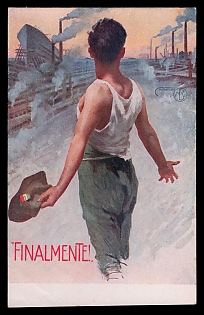 1922-1945 Fascist Italy Propaganda Postcard