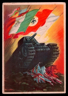 1922-1945 Fascist Italy Propaganda Postcard