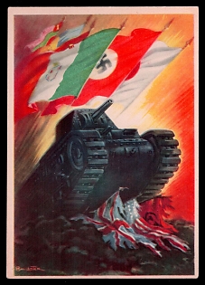 1922-1945 Fascist Italy Propaganda Postcard