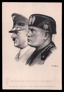 1922-1945 Fascist Italy Propaganda Postcard