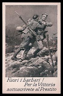 1922-1945 Fascist Italy Propaganda Postcard