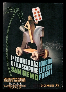 1922-1945 Fascist Italy Propaganda Postcard