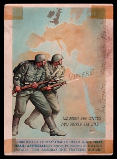 1922-1945 Fascist Italy Propaganda Postcard