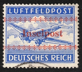 1944 Inselpost Kreta, Reich Military Mail, Fieldpost, Feldpost, Germany, Signed, Certificate