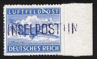 1945 Inselpost Leros, Reich Military Mail, Fieldpost, Feldpost, Germany, Signed, Certificate