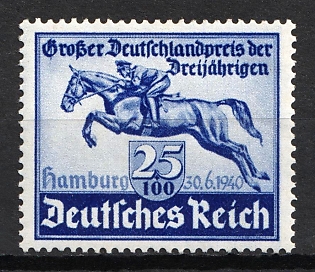 1940 25pf Third Reich, Germany, Complete Set