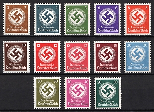 1942 Third Reich, Germany, Official Stamps, Complete Set