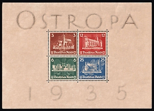 1935 Third Reich, Germany, Souvenir Sheet