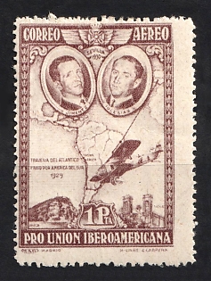 1930 1pta Kingdom of Spain, Airmail