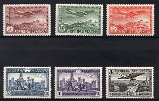 1931 Second Spanish Republic, Airmail, Complete Set