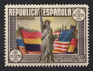 1938 1pta Second Spanish Republic, Complete Set