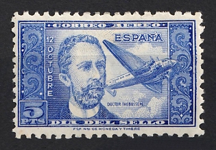 1944 5pta Second Spanish Republic, Airmail, Complete Set