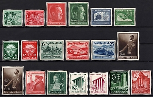 1938-39 Third Reich, Germany, Complete Sets