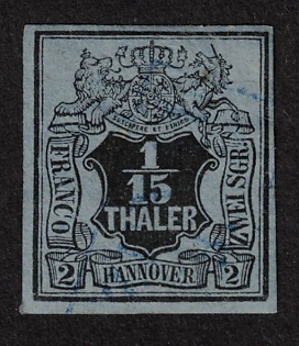 1851 1/15 Thaler, Hannover, German States, Germany