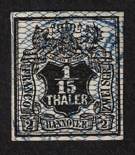 1856 1/15 Th - 2 SGR, Hannover, German States, Germany