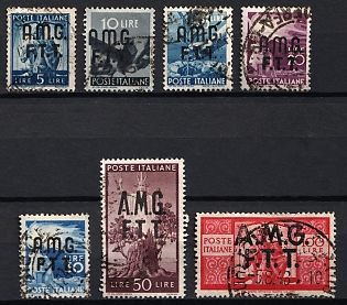 1945-48 Trieste, Italy, Zone A, Allied Military Government, Complete Set