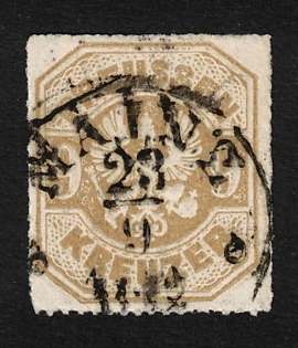 1867 9 Kr Prussia, German States, Germany