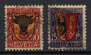 1918 Switzerland, Complete Set