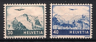 1948 Switzerland, Airmail, Complete Set