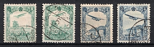 1936 Republic of Manchukuo, Airmail, Complete Set