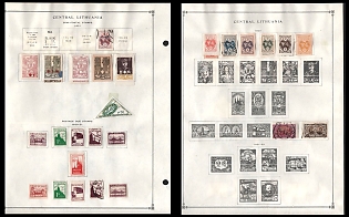1920-22 Central Lithuania, Collection of Stamps