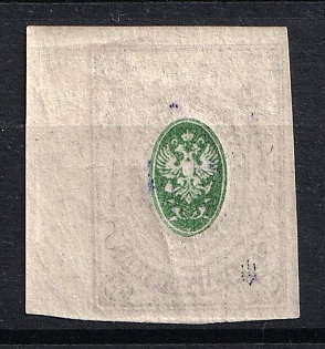 1918 35k Kiev (Kyiv) Type 1, Ukrainian Tridents, Ukraine, OFFSET of Center, Margin, Signed
