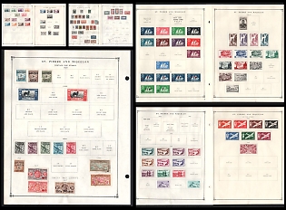 1891-1958 Saint Pierre and Miquelon, French Colonies, Collection of Stamps