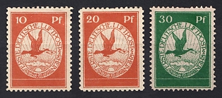1912 German Empire, Germany, Airmail, Complete Set