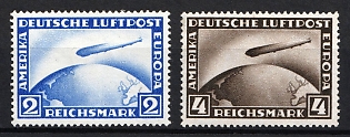 1928 Weimar Republic, Germany, Airmail, Complete Set