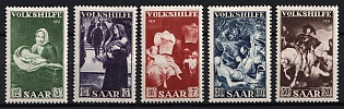 1951 Saar, Germany, Semipostal stamps