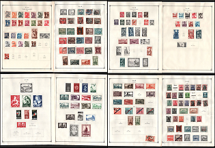 1920-1954 Saar, French Administration, French protectorate, Collection of Stamps