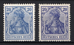 1915 20pf German Empire, Germany, Signed