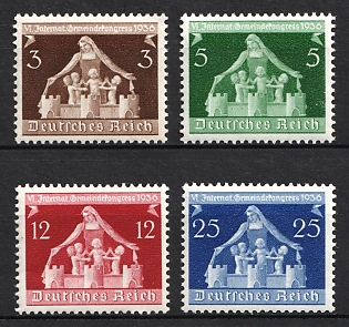 1936 Third Reich, Germany, Complete Set